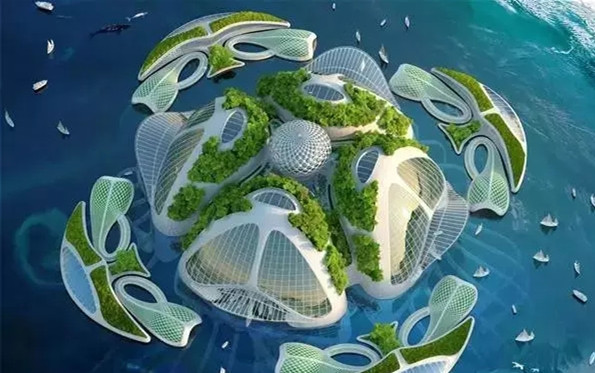建筑师用塑料垃圾构建出海洋世界